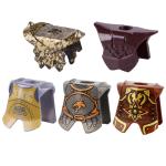 Children gifts medival knight action figures weapon assemble armor building