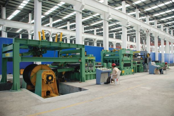 Uncoiling Leveling Rotary Shear Cut To Length Line / Cut To Length Line 28 Tons