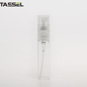 China Ribbed Closure Empty Cosmetic Containers With PP Dustcap And Clear Glass wholesale