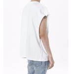 Casual Mens Sleeveless T Shirts , Round Neck Sports T Shirts Customized Colors