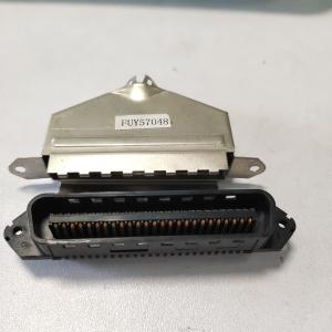 China 50 Pin TYCO AMP IDC Male Plug 25 Pairs Connector With Metal Cover Black Insulator wholesale