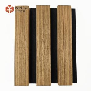China Luxurious Wood Slat Acoustic Panel Elegant And Efficient Sound Solution wholesale
