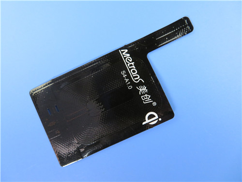 Black Coverlay 1oz Copper Flexible PCB Board Polyimide Clad Laminate