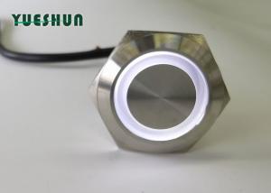 China Waterproof Illuminated Momentary Push Button Switch 22mm Oxidation Resistant wholesale