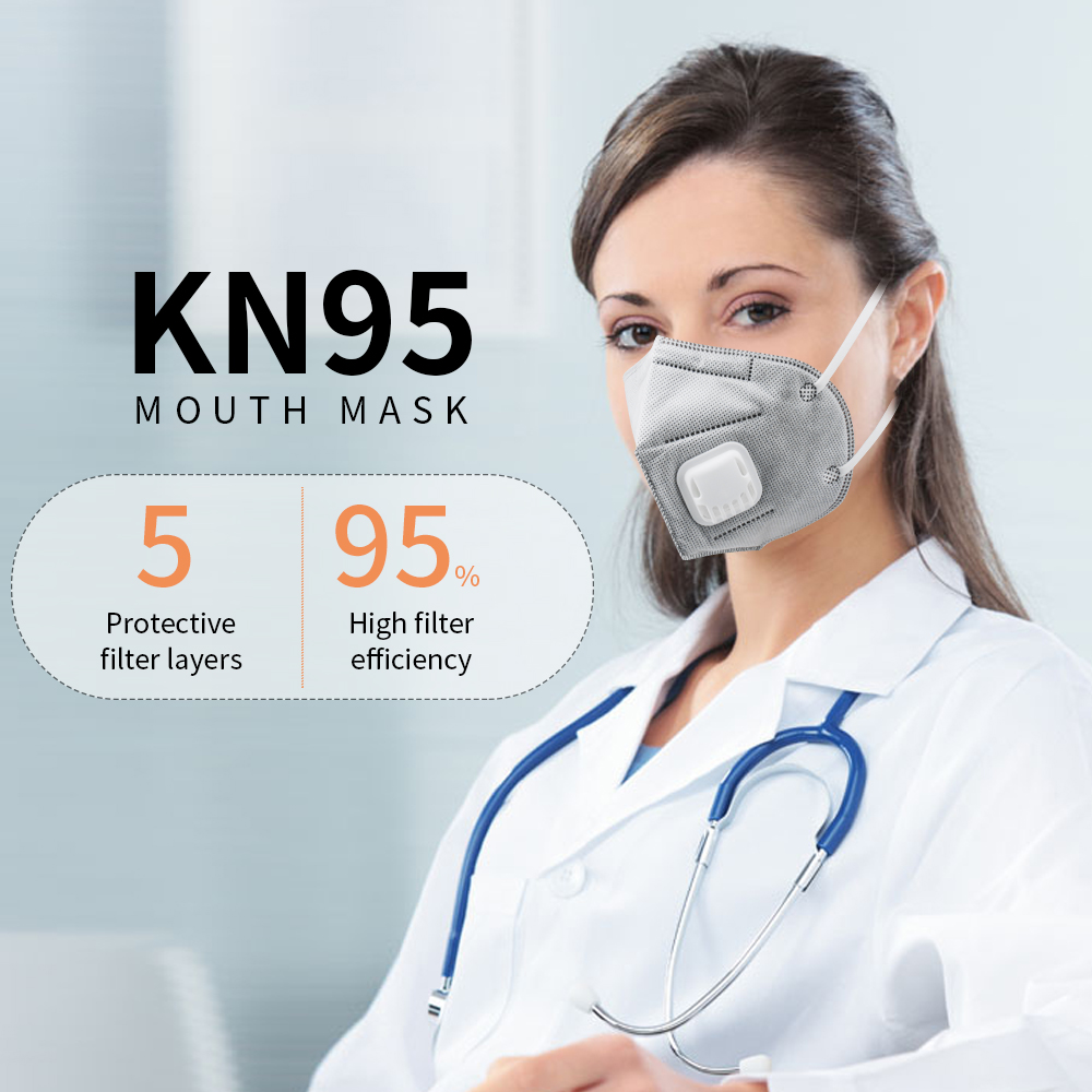 FFP3 FFP2 N95 Anti Pollution Mask 5 Ply Anti Virus CE FDA Certification