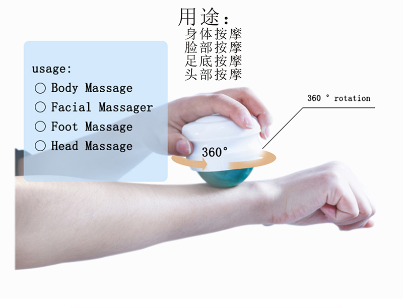 Sport Relax Massage Roller Ball 54mm Size Bule Green Pink Color Customized