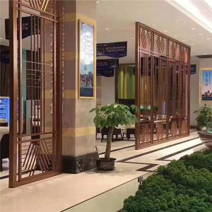 China Stainless Steel Room Divider Elegant Separation Stainless Steel Sliding 304 316 Grade wholesale