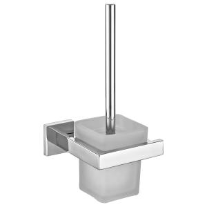 China Sus304 Chrome Decorative Toilet Brush Holders Set Wall Mounted wholesale