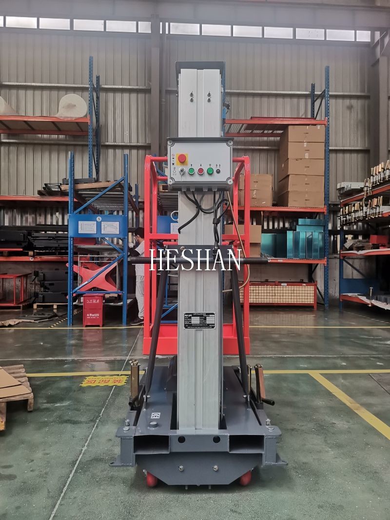 4m 6m 8m 10m Vertical Mast Lift Aluminium Hydraulic One Man Platform Lift