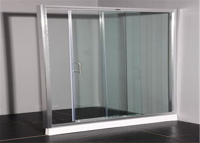 Clear Flat Tempered Glass Partition Wall / Glass Partition Size Customized