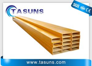 China Safety Yellow Fiberglass Tube Pultrusion Rectangular Tube wholesale