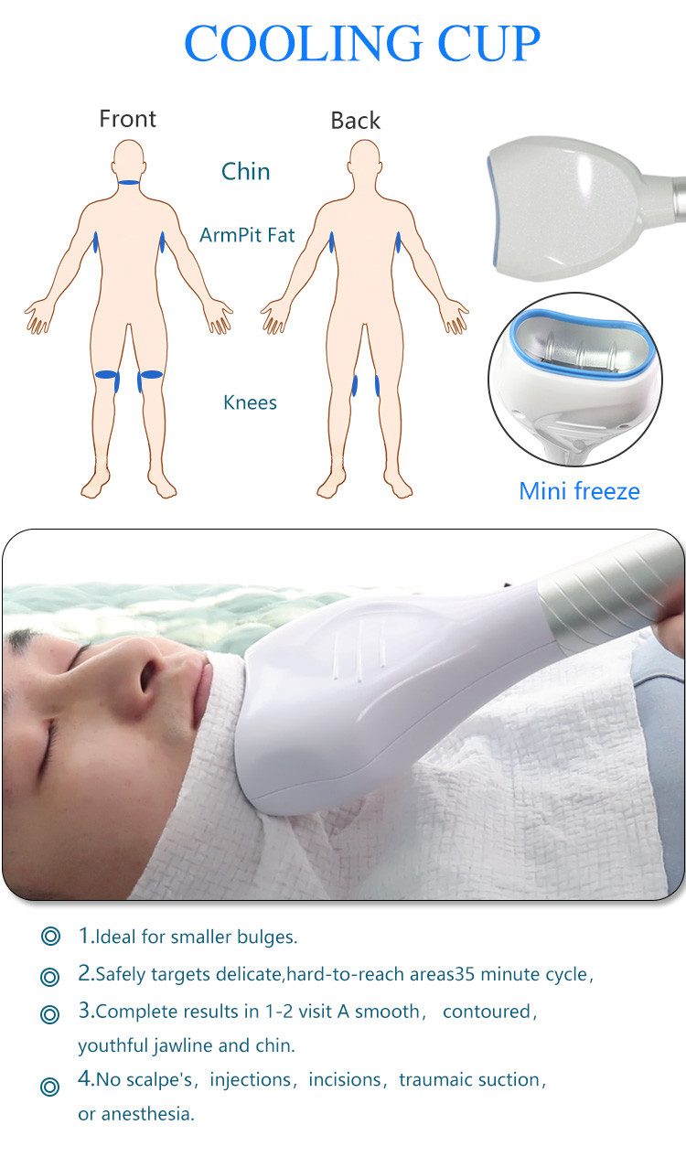 5 In 1 Cryotherapy Fat Freezing Machine 360 Cool Body Sculpting Slimming 650nm