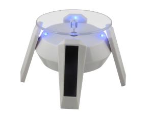 China New designed Solar turntable display with white / black LED light wholesale