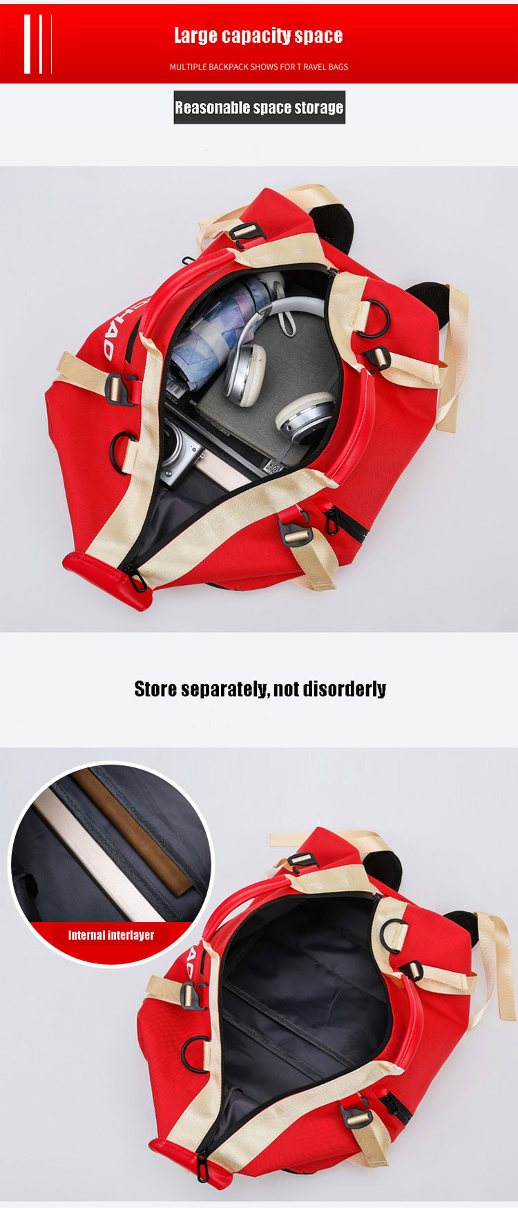 Multi Function Laptop Backpack Travel Women Gym Bag Fashion College