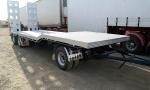 60T Cargo Semi Trailer Truck , Low Loader Semi Trailer With Air Suspension
