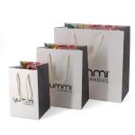 Gravure Printing Custom Logo Necklace Paper Gift Bag for Customized Jewelry