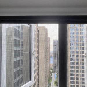 China Aluminium Profiles Retractable Patio Window And Screen Systems wholesale