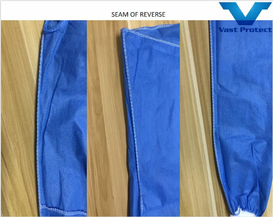 Disposable Fluid Resistant Healthcare Protective Hydroponic Soft SMS Isolation Gown