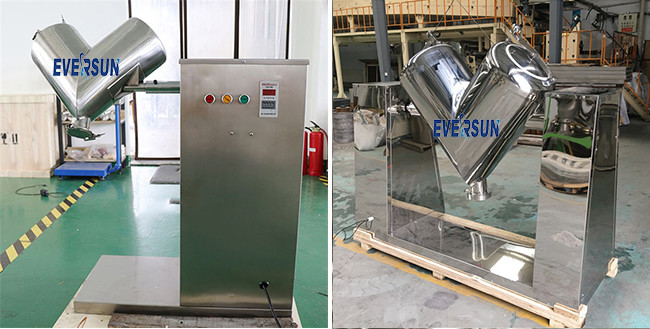 V Shaped Dry Powder Mixing Machine V Type Mixer For Food Mixture