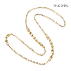 China 14k Gold Stainless Steel Layered Necklace Multiple Chain Stackable Necklace wholesale