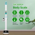 Hospital Coin Operated Weighing Scale Height Machine Measure Blood Pressure