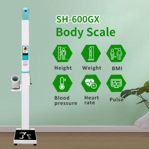 China Hospital Coin Operated Weighing Scale Height Machine Measure Blood Pressure wholesale