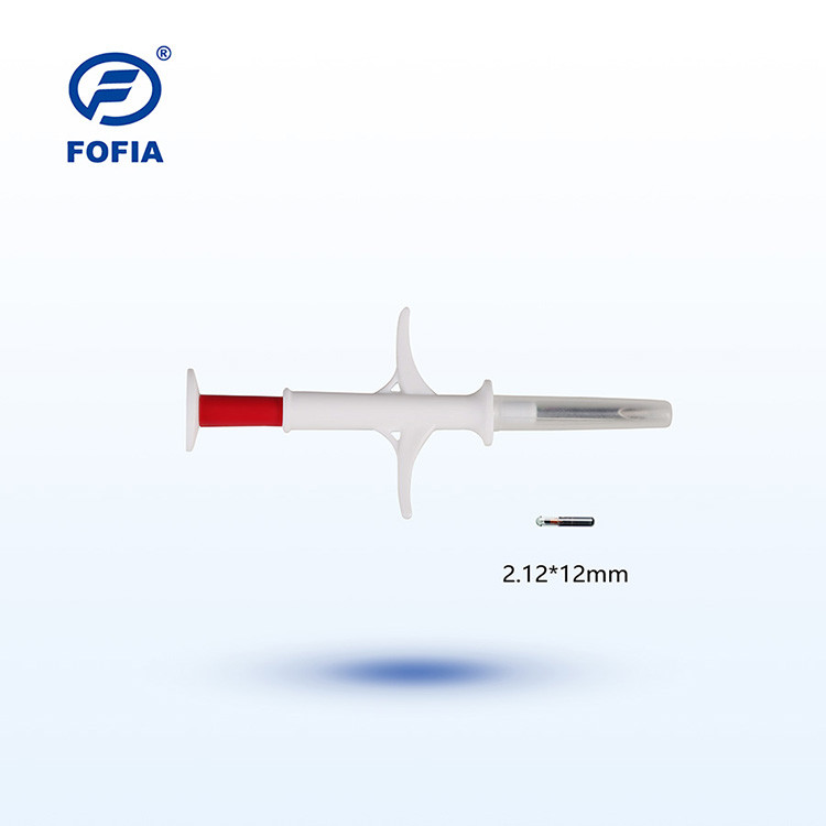 Compact IP67 RFID Pet ID Microchip 2.12*12mm Glass Transponder For Animal