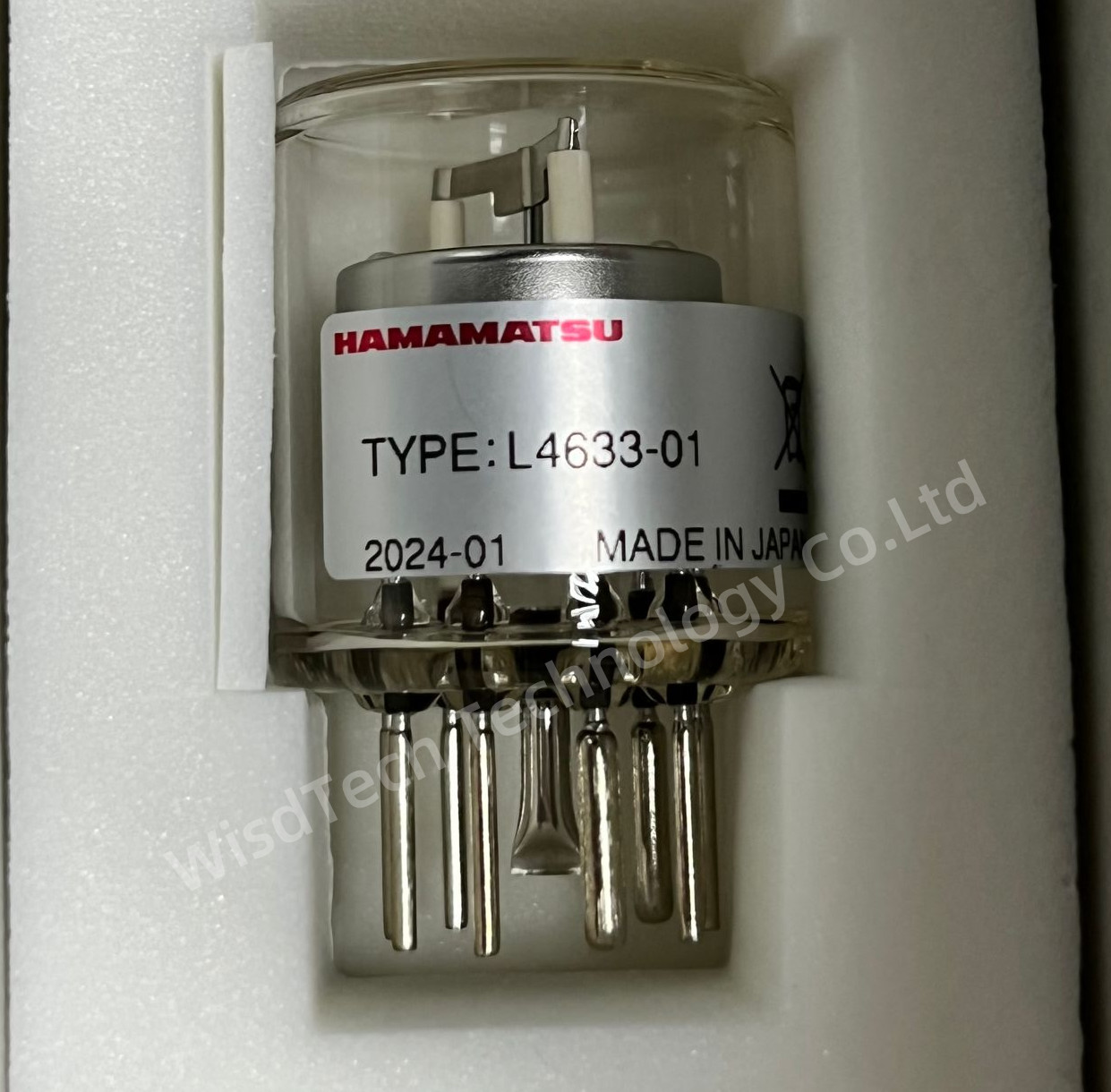 L4633-01 BUILT-IN REFLECTOR HIGH OUTPUT 15 WATT 185-2000 NM 1.5MM ARC XENON FLASH LAMP