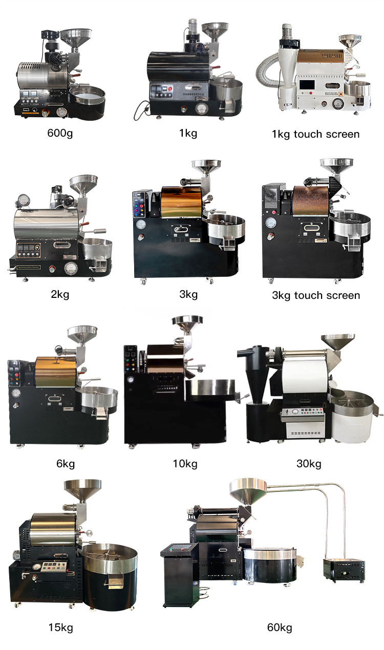 Half Hot Air Roaster Drum Half Hot Air Coffee Roaster Coffee Roaster Machine for Factory