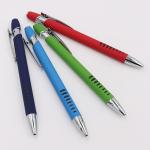 Stylish Press Metal Ballpoint Pen Click Soft Touch Promotional Aluminum Ball Pen