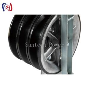China Aluminum Sheave Rubber Lined Conductor Stringing Blocks wholesale