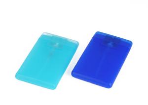 China Plastic Pocket Perfume Bottle 10ml Atomizer Sprayer Credit Card Shape wholesale