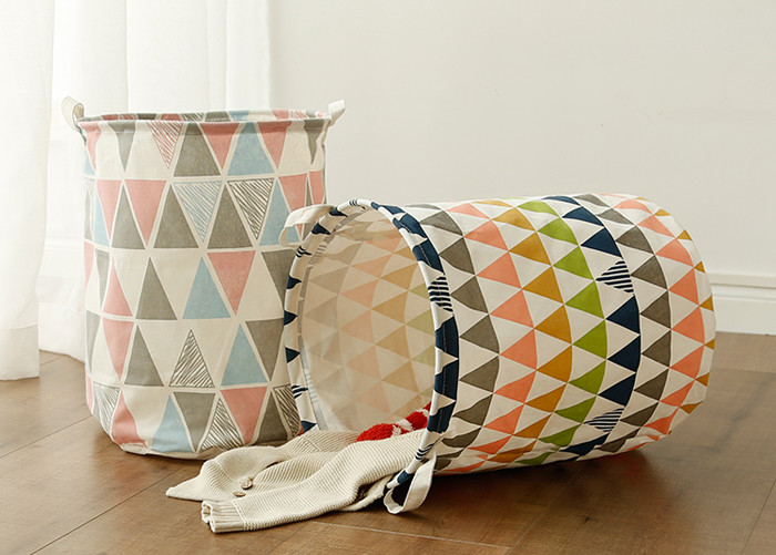 Foldable washing laundry clothes basket toy storage bag large box customizable colors banjour lacework
