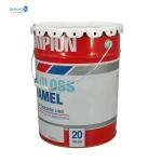 White 20L Metal Paint Bucket 5 Gallon Metal Tin Pail With Lock Ring Rubber