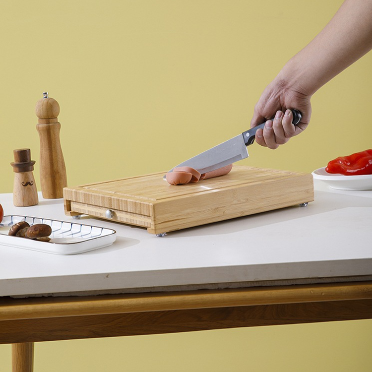 OEM/ODM Accepted Durable Rectangle Bamboo Cheese Board with Customizable Logo and Knife