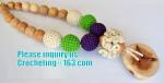 Rainbow nursing necklace, Nursing necklTeething necklace, Breastfeeding Necklace