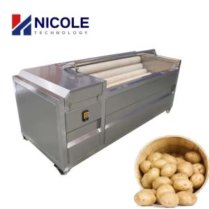 China Auto 304 Commercial Potato Peeler Machine Brush Cleaning Customized wholesale