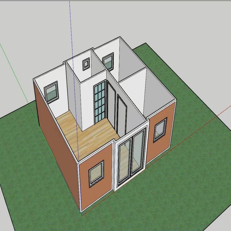 Modular 20ft 40ft Prefabricated Mobile Living Container House with Bathroom and Kitchen