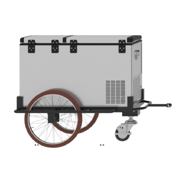 Three Wheels Scooter Cargo Trailer , 125L Mobile Cooler Trailer With 1 Year Warranty