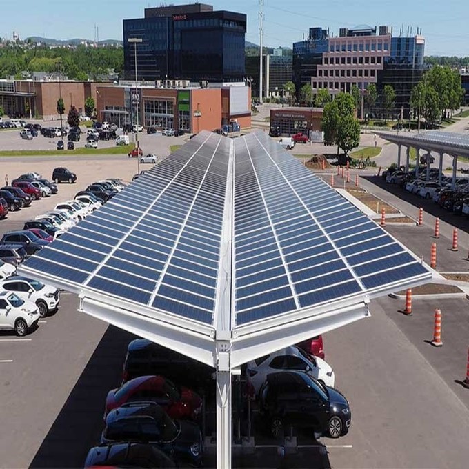 On / Off Grid Solar Carport Systems With metal roofing sheet solar bracket solar mounting system