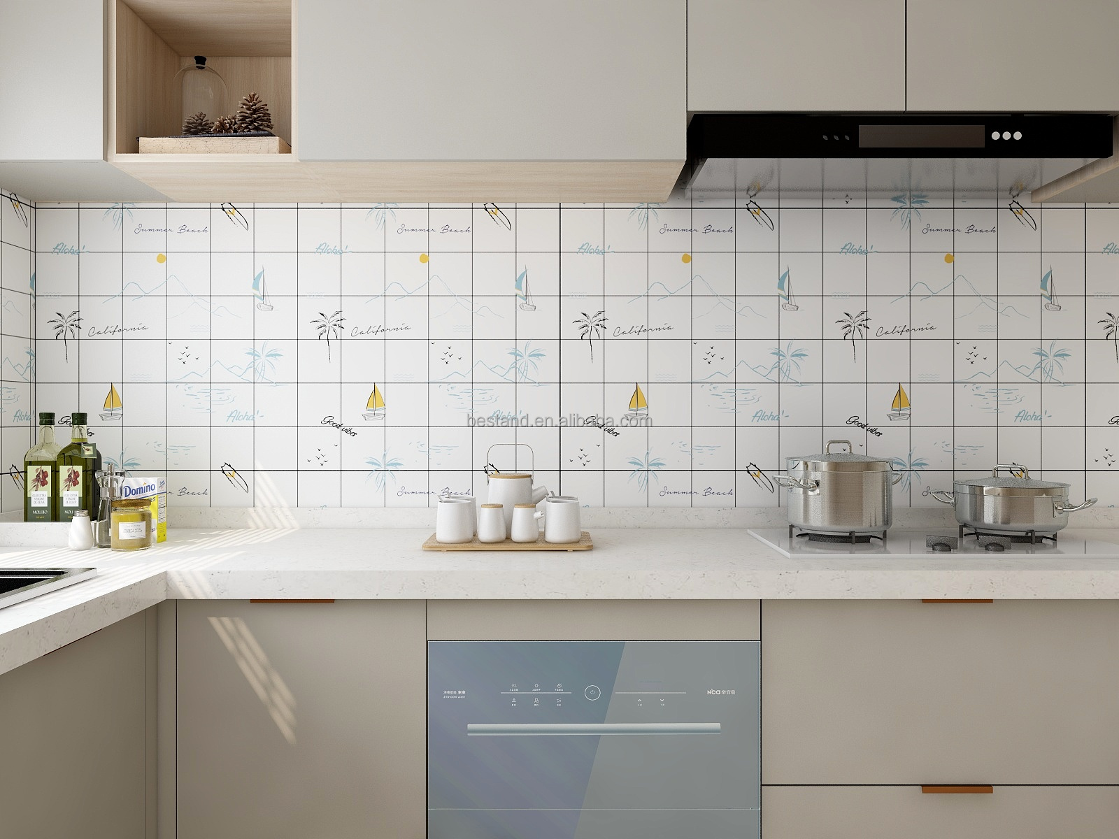 3D Wall Paper for Modern Home Decoration in Modern Design Style 0.60 M * 100M Roll Size
