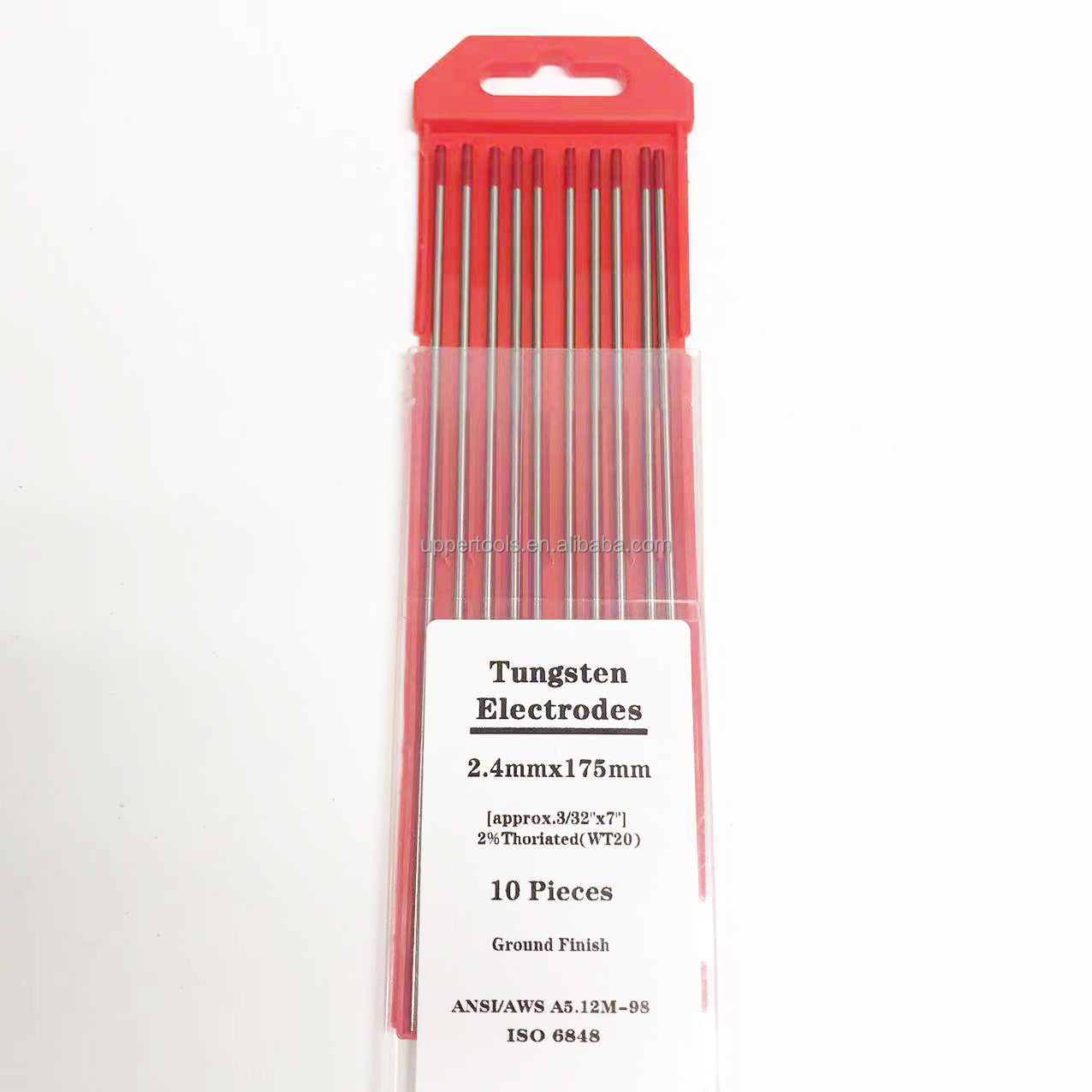 Welding Rods Red Tip 2.4mm*175mm TIG Welding Accessories for Welding Current 40-230A