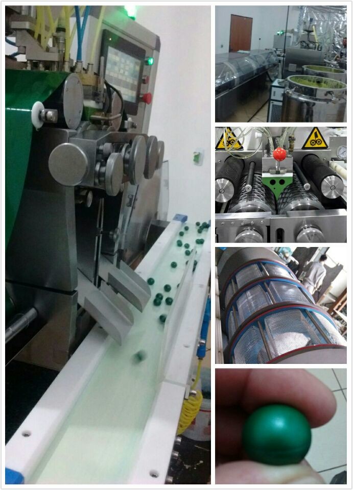 Paintball Samll Capacity Automatic Capsule Machine With Fromula / Raw Material