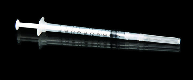 Eo Sterilization 16g Ce Iso 3 Parts 3ml Empty Vaccine Syringe With Needle 0.05ml