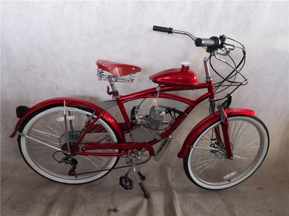 80CC or 50CC Displacement V Brake Gasoline Engine Kit for 26" Adult Men's Motor Bikes
