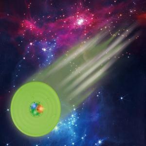 China EVA Material Stuffed Pet Toys Starry Sky Sound And Light Frisbee Pet Training wholesale