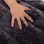 Anti Slip Shaggy Washable Polyester Tufted Bath Mat Fast Drying