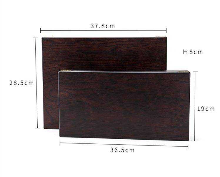Dustproof Thickened Wood Tea Box Organizer Multifunctional Durable