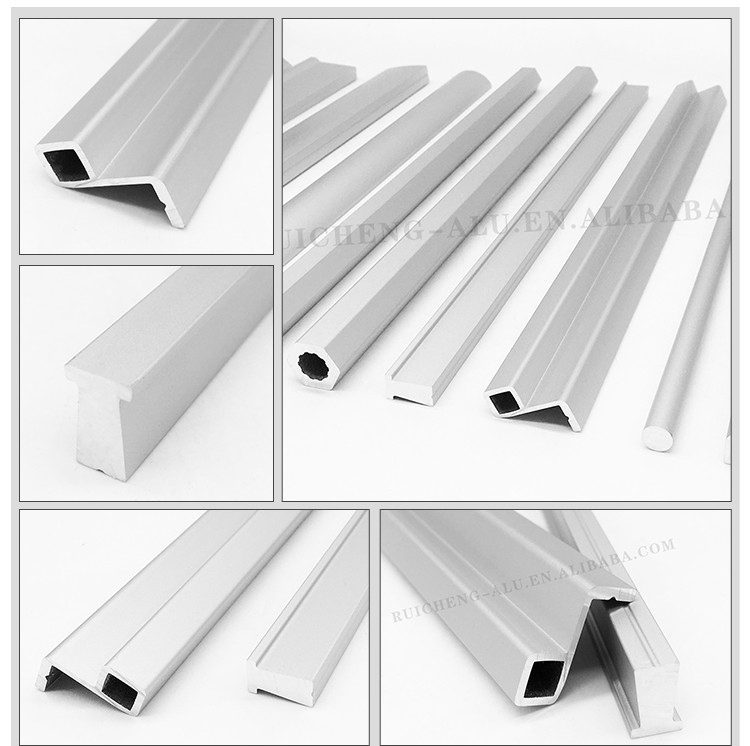 T8 Aluminium Handle Profile For Kitchen 3mm Thickness Sandblasted