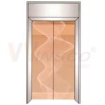 1219mmx2438mm Mirror Gold Stainless Steel Sheet Etched Finished Rose Gold